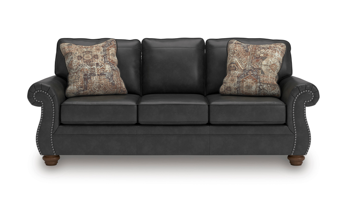Modern Heritage Chasemore Faux Leather Sofa with Reversible Seat Cushions