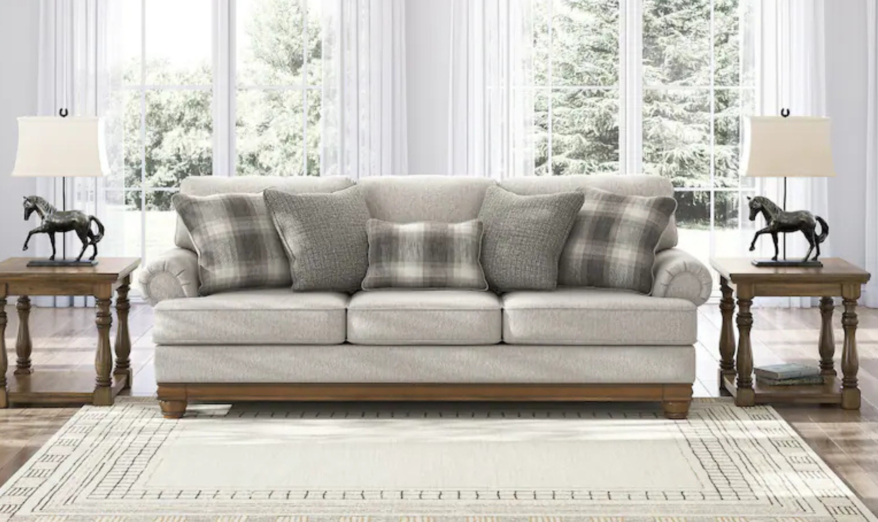 Modern Heritage Clearbrooke Polyester Living Room Set