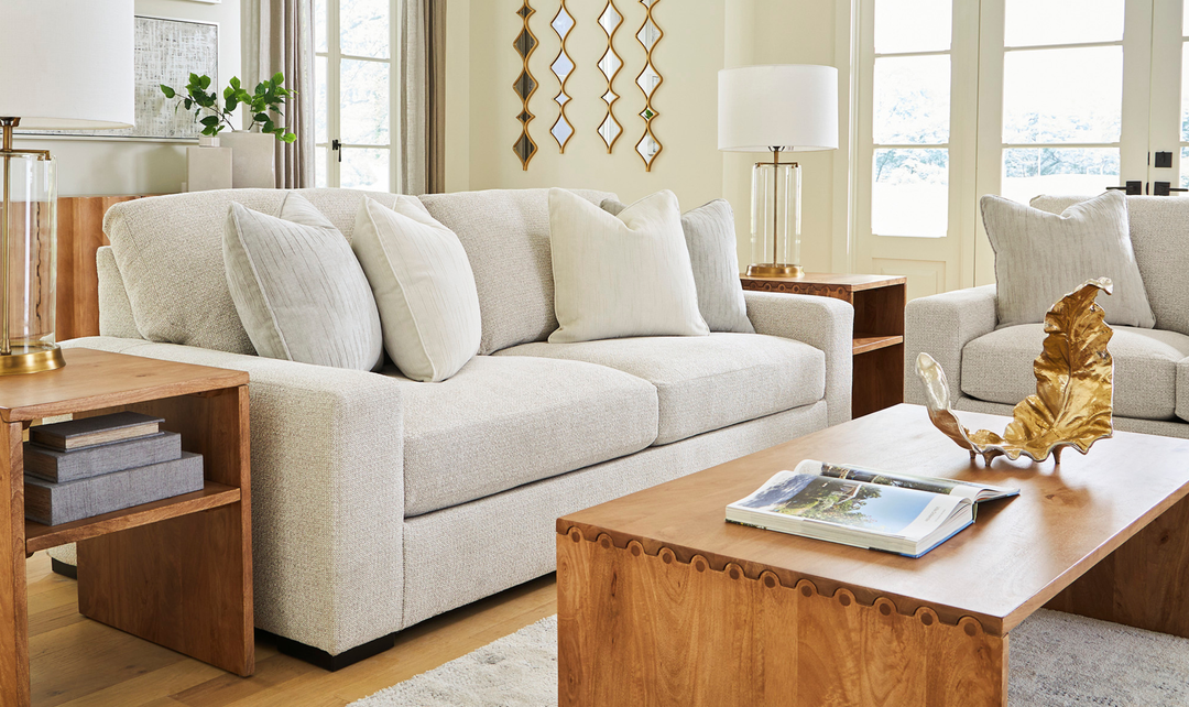 Modern Heritage Conlee-Pike Polyester Upholstered Sofa-Jennifer Furniture