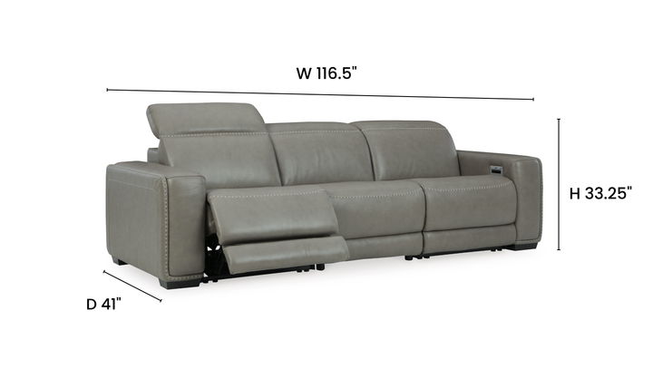 Modern Heritage Correze Leather Power Reclining Living Room Set