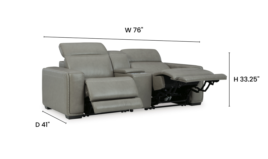 Modern Heritage Correze Leather Power Reclining Living Room Set