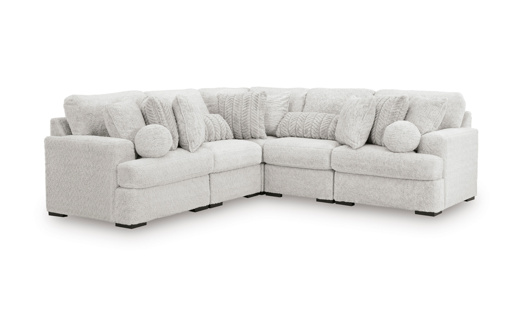 Modern Heritage Cuddle Plush 5-Piece Sectional Sofa-Jennifer