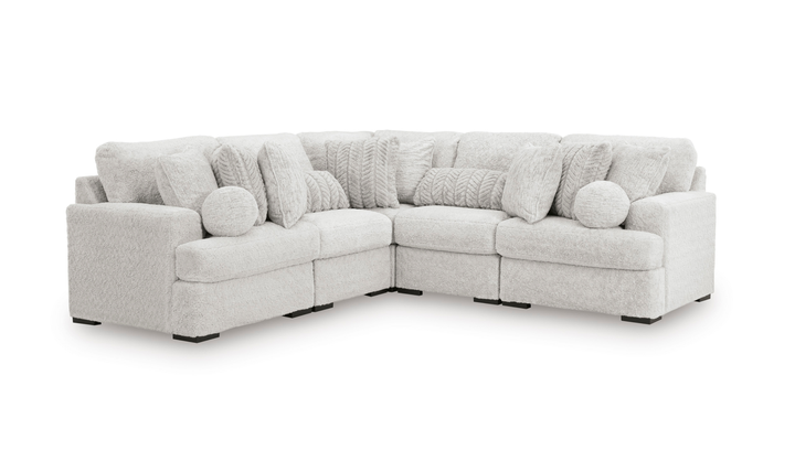 Modern Heritage Cuddle Plush 5-Piece Sectional Sofa-Jennifer
