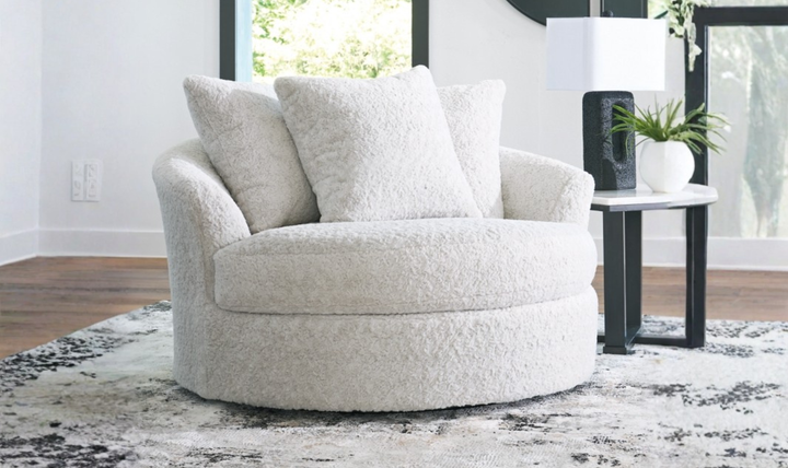 Modern Heritage Cuddle Plush Oversized Swivel Accent Chair | Jennifer Furniture