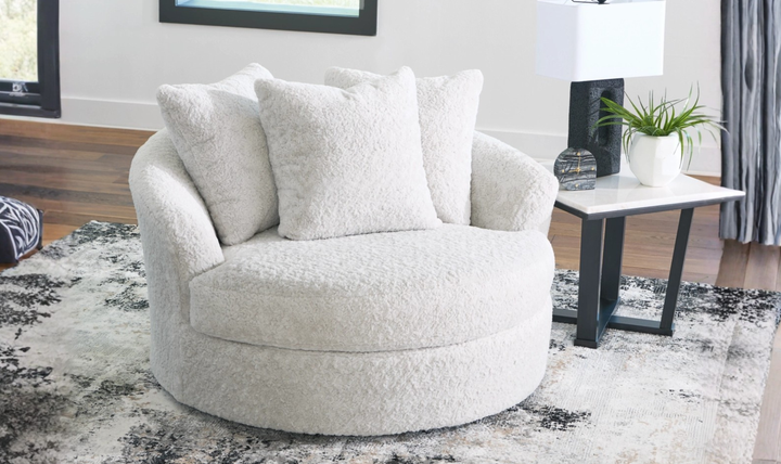 Modern Heritage Cuddle Plush Oversized Swivel Accent Chair | Jennifer Furniture