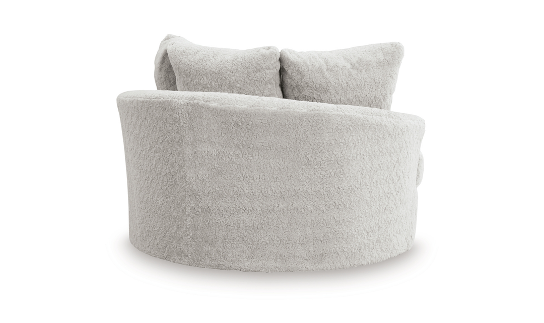 Modern Heritage Cuddle Plush Oversized Swivel Accent Chair