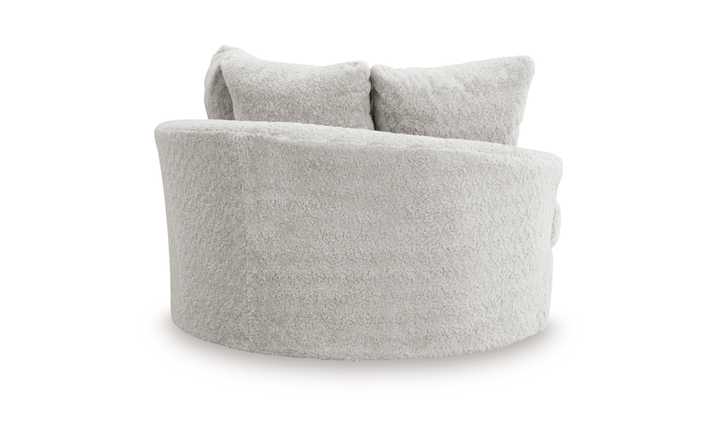 Modern Heritage Cuddle Plush Oversized Swivel Accent Chair