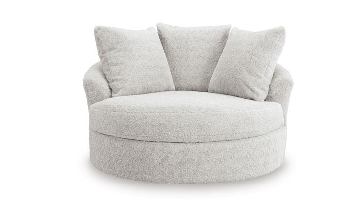Modern Heritage Cuddle Plush Oversized Swivel Accent Chair