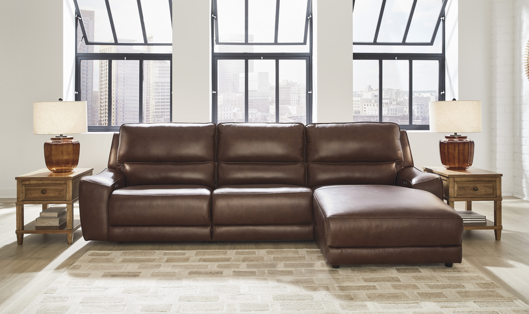 Modern Heritage DeepWakes 3-Piece Reclining Sectional Sofa With Chaise - Jennifer Furniture
