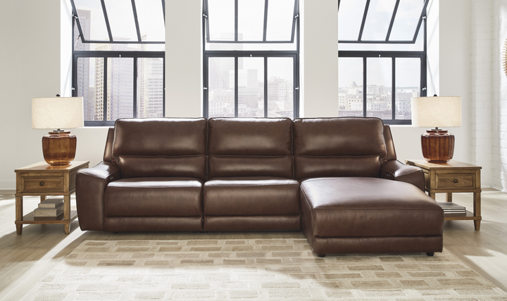 Modern Heritage DeepWakes 3-Piece Reclining Sectional Sofa With Chaise - Jennifer Furniture