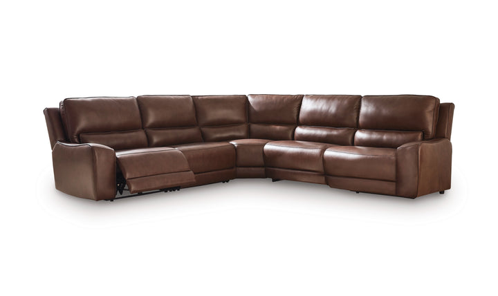 Modern Heritage DeepWakes 5-Piece Power Reclining Sectional Sofa-Jennifer Furniture