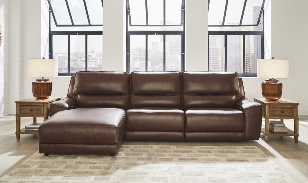Modern Heritage DeepWakes 3-Piece Reclining Sectional Sofa With Chaise - Jennifer Furniture