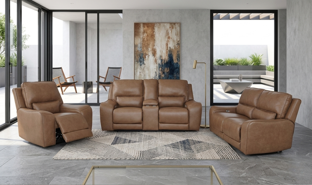 Modern Heritage DeepWakes Power Recliner Living Room Set