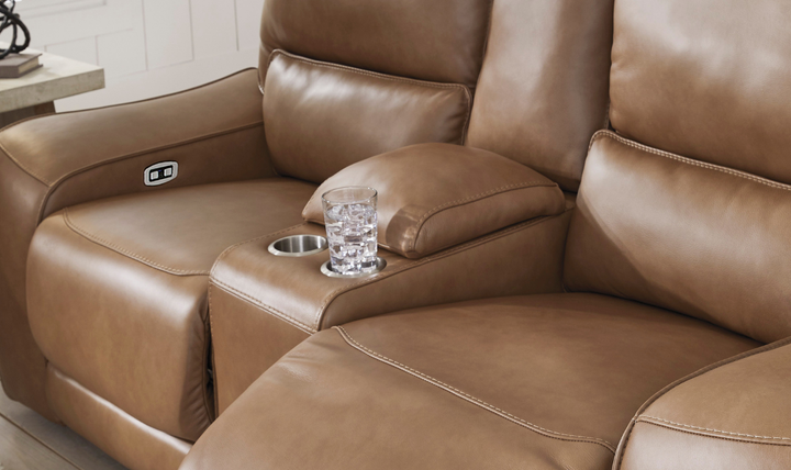 Modern Heritage DeepWakes Power Recliner Loveseat With Adjustable Headrest-jennifer