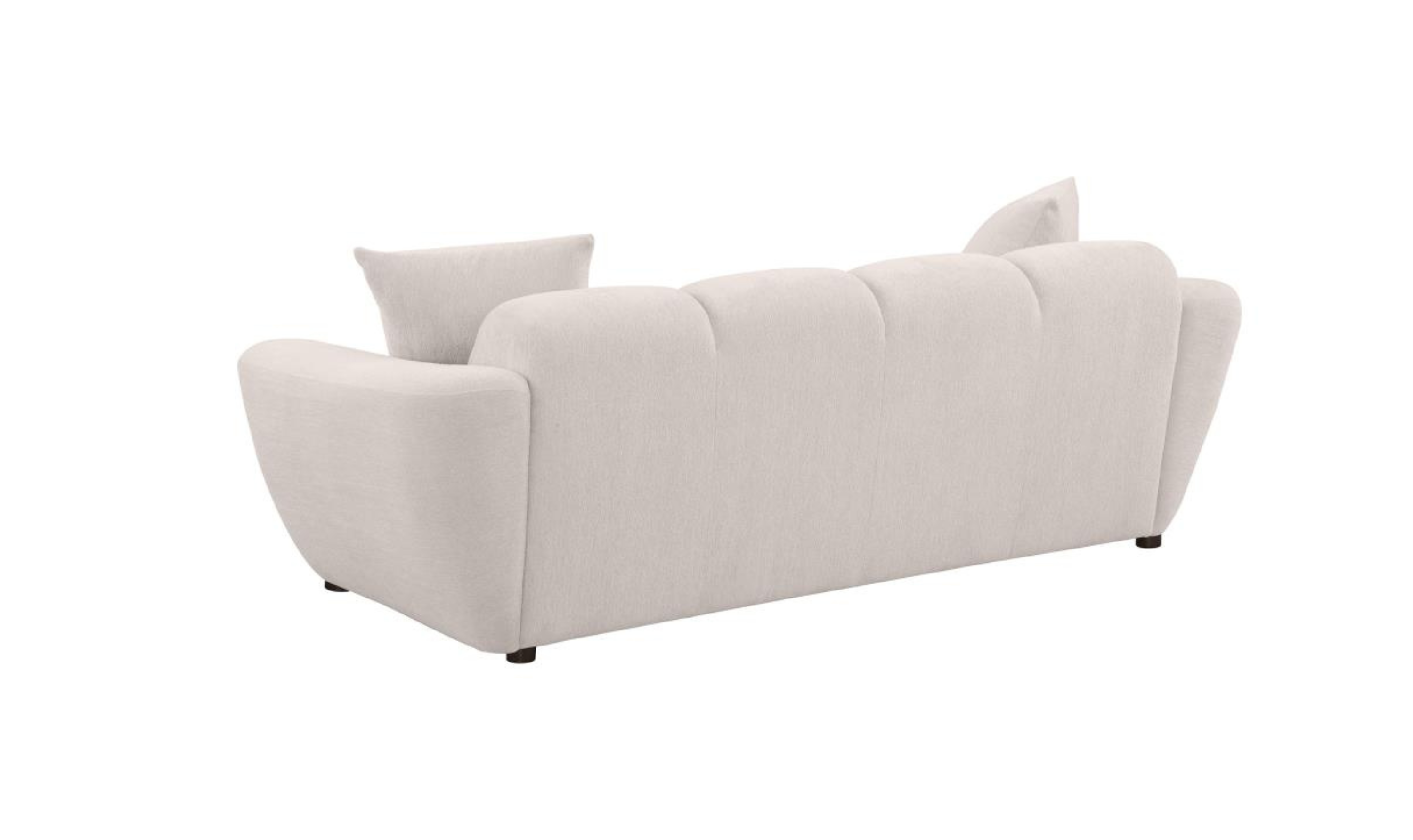 Modern Heritage Destino Chenille Fabric Splayed Arm Sofa - Greige-jennifer