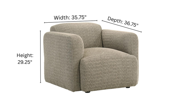 Modern Heritage Dorset 3 Piece Fabric Round Track Arm Living Room Set-jennifer