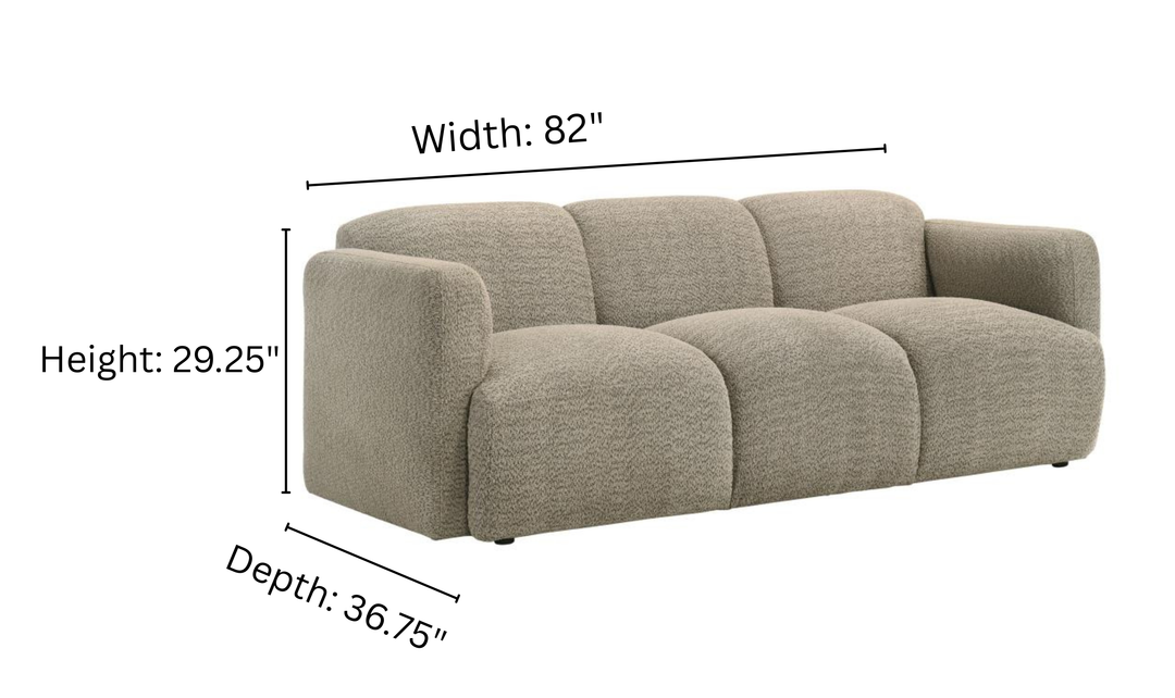 Modern Heritage Dorset 2‑Piece Fabric Round Track Arm Sofa Set-jennifer