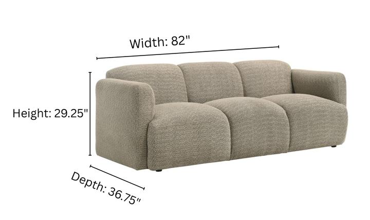 Modern Heritage Dorset 2‑Piece Fabric Round Track Arm Sofa Set-jennifer