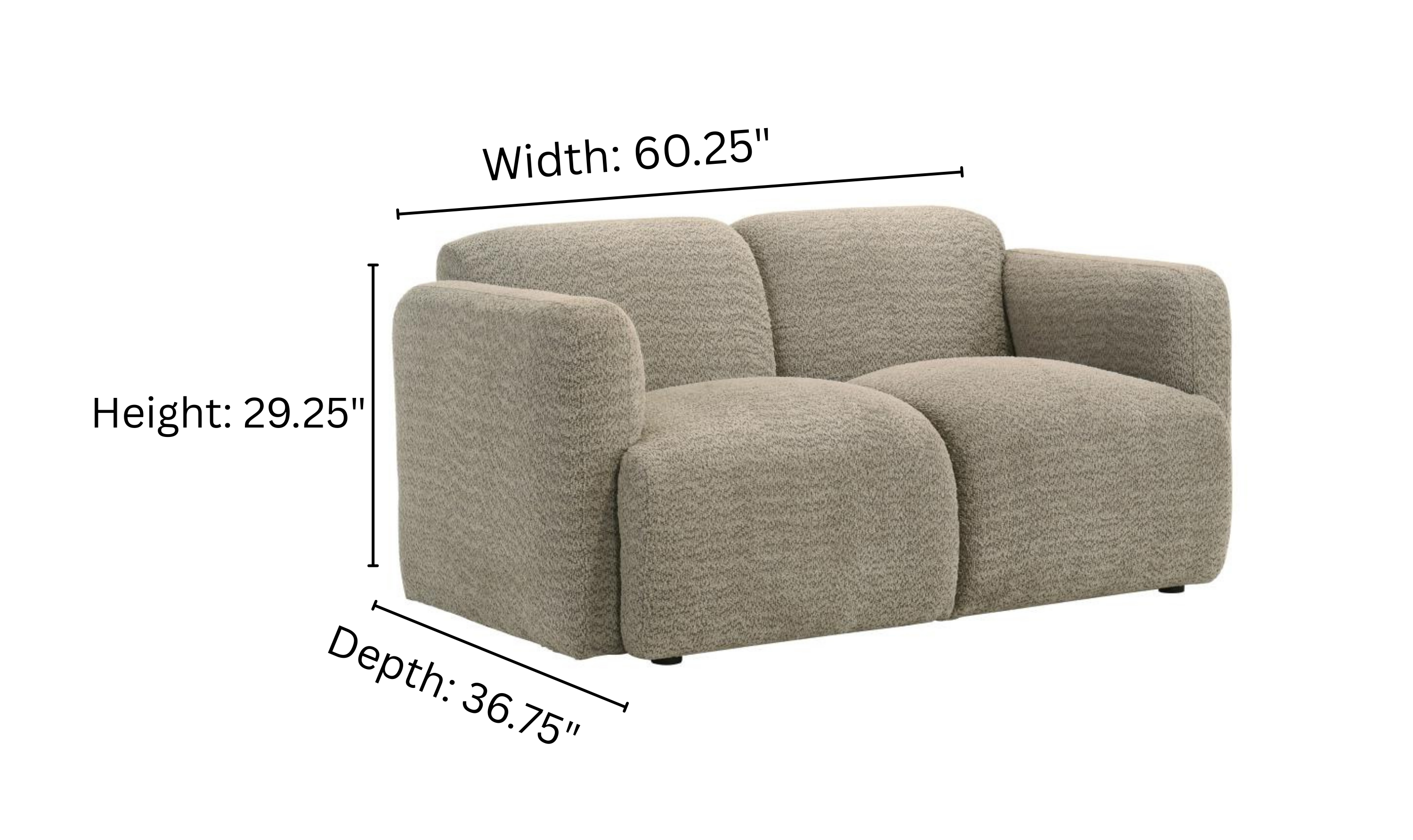 Modern Heritage Dorset 2‑Piece Fabric Round Track Arm Sofa Set-jennifer