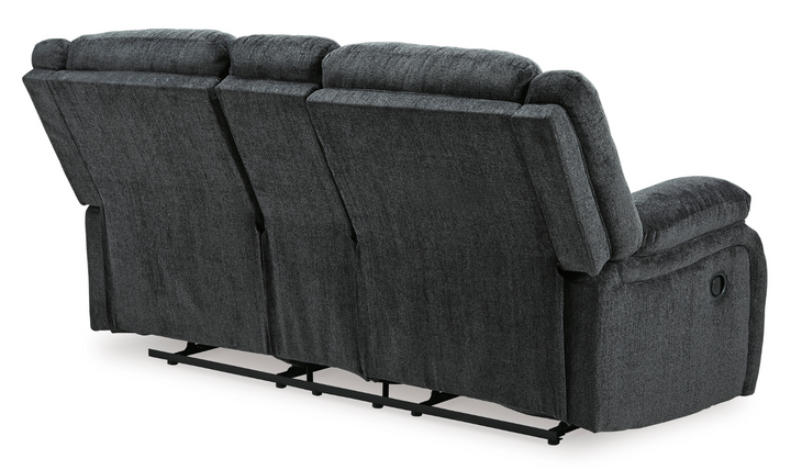 Modern Heritage Draycoll Fabric Reclining Loveseat with Console