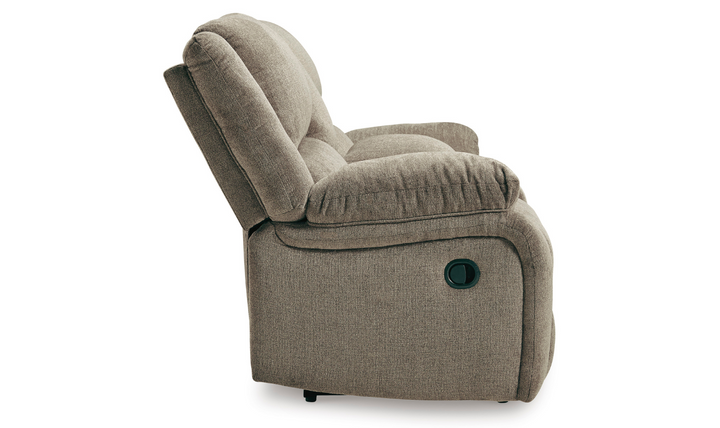 Modern Heritage Draycoll Fabric Reclining Loveseat with Console