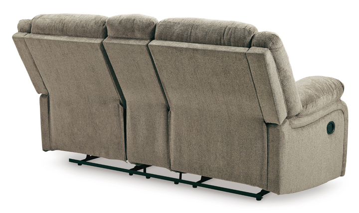 Modern Heritage Draycoll Fabric Reclining Loveseat with Console