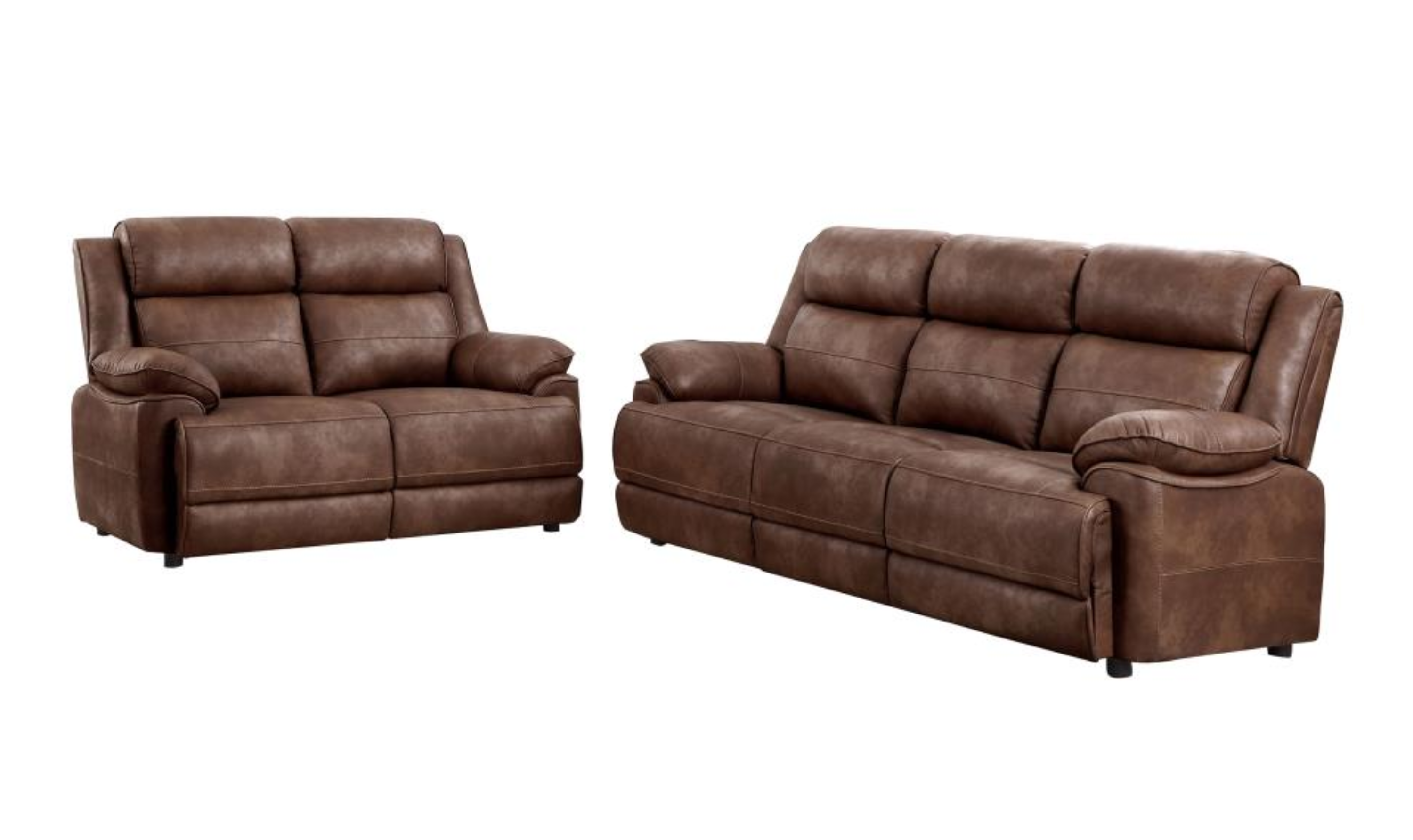 Modern Heritage Ellington Fabric 2-piece Sofa Set with Padded Arms-Jennifer Furniture