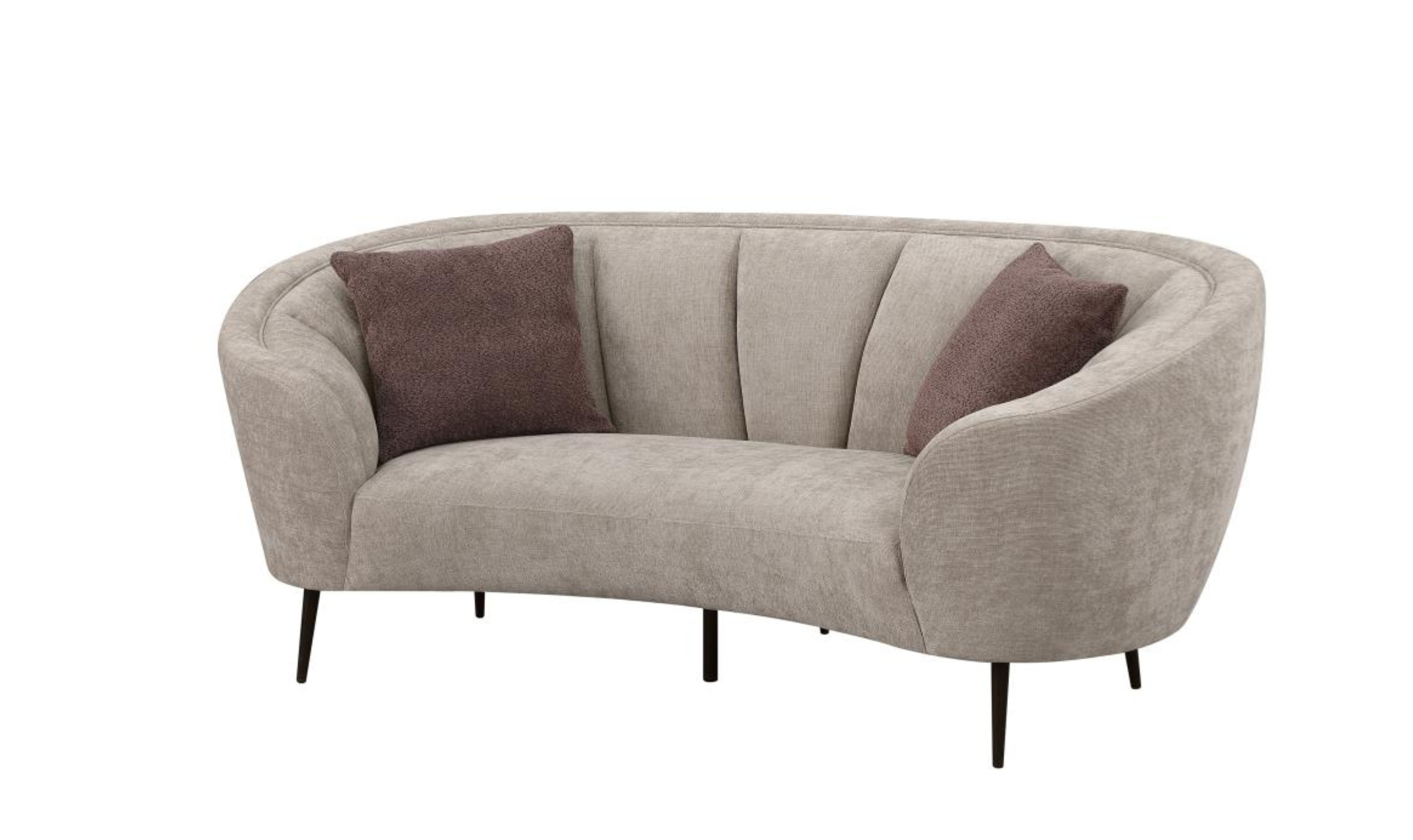 Modern Heritage Ellorie Fabric Curved Living Room Set
