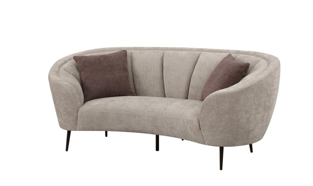 Modern Heritage Ellorie Fabric Curved Living Room Set
