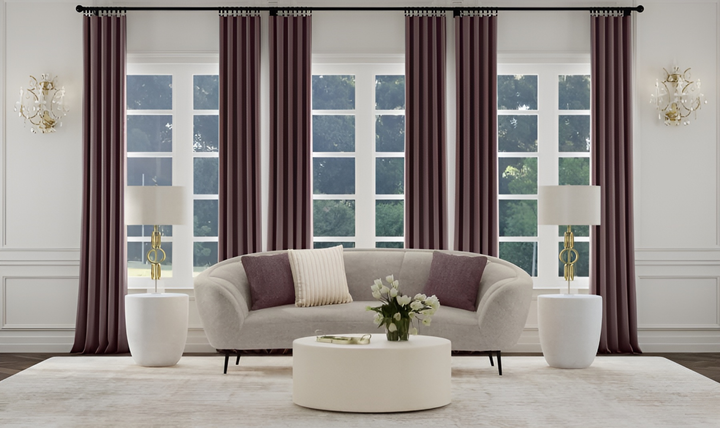 Ellorie Fabric Curved 3-piece Living Room Set | Jennifer Furniture