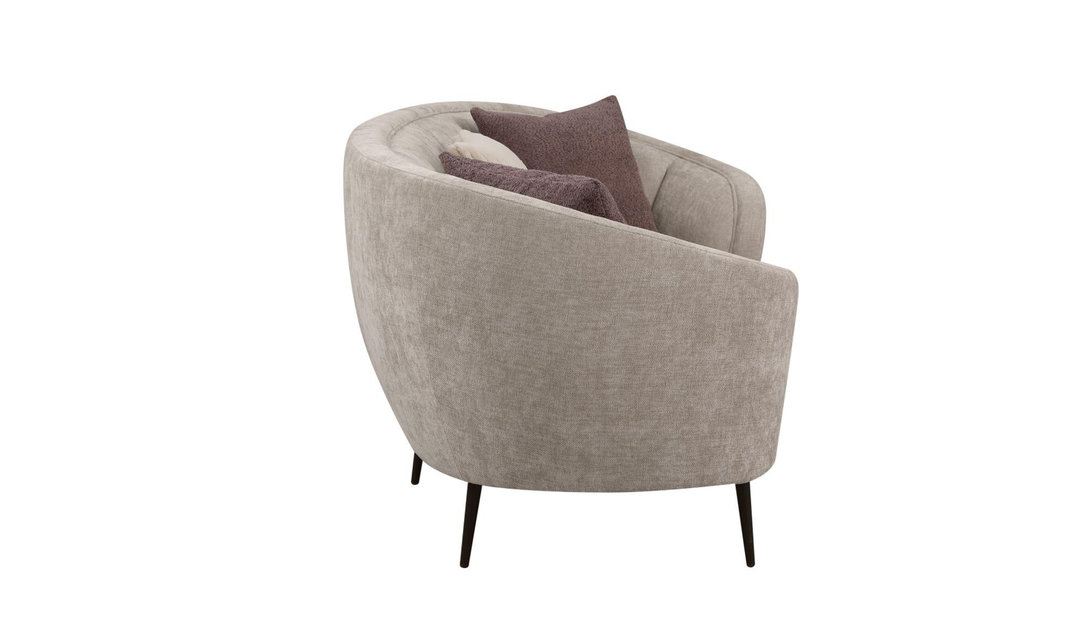 Modern Heritage Ellorie Fabric Curved Living Room Set