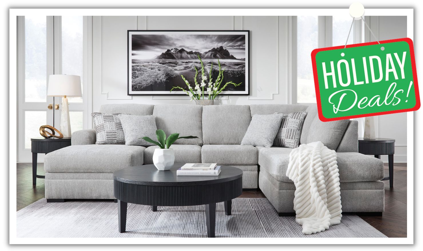 Modern Heritage Gabyleigh 2-Piece U-Shaped Sectional with Chaise