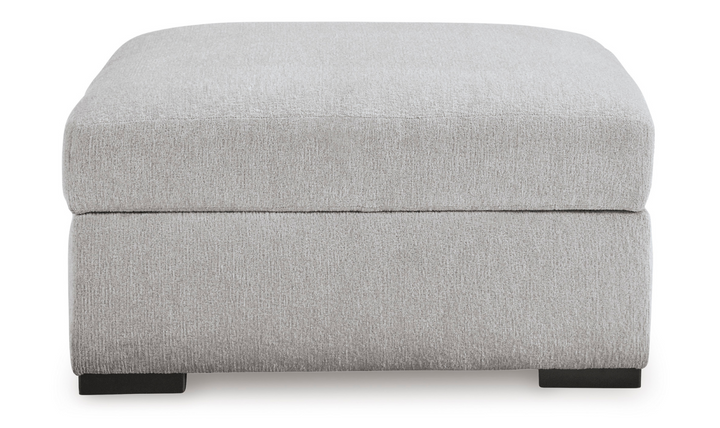 Modern Heritage Gabyleigh Nickel Gray Ottoman With Storage