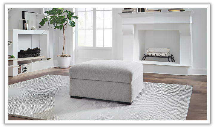 Modern Heritage Gabyleigh Nickel Gray Ottoman With Storage