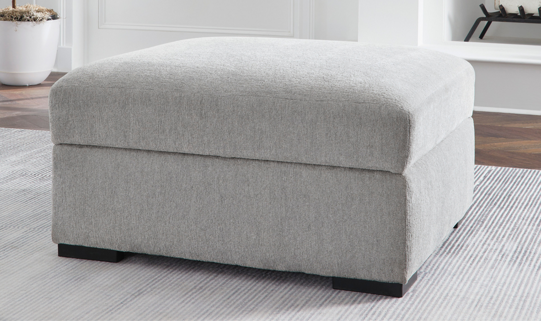 Modern Heritage Gabyleigh Nickel Gray Ottoman With Storage