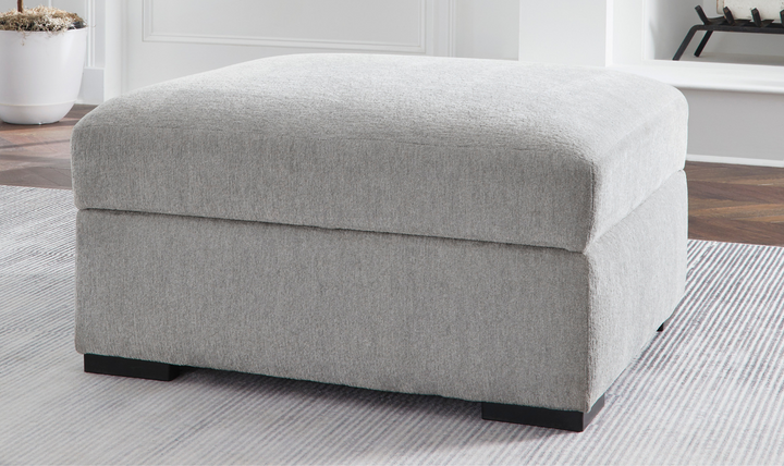 Modern Heritage Gabyleigh Nickel Gray Ottoman With Storage