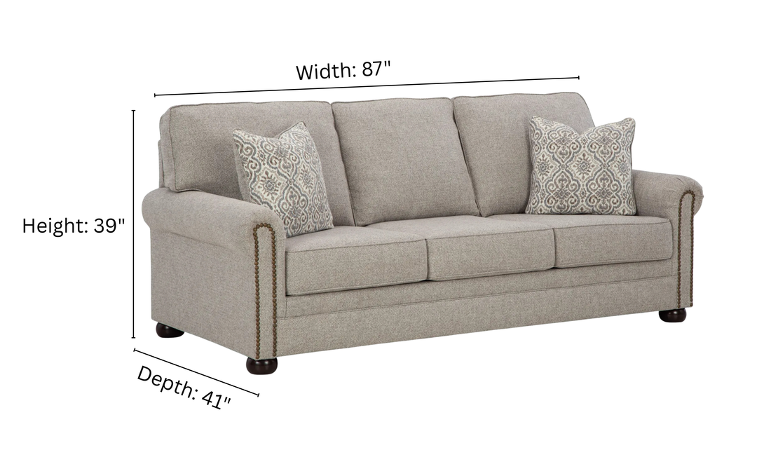 Modern Heritage Gaelon 3-Seater Sofa with Rolled Arms
