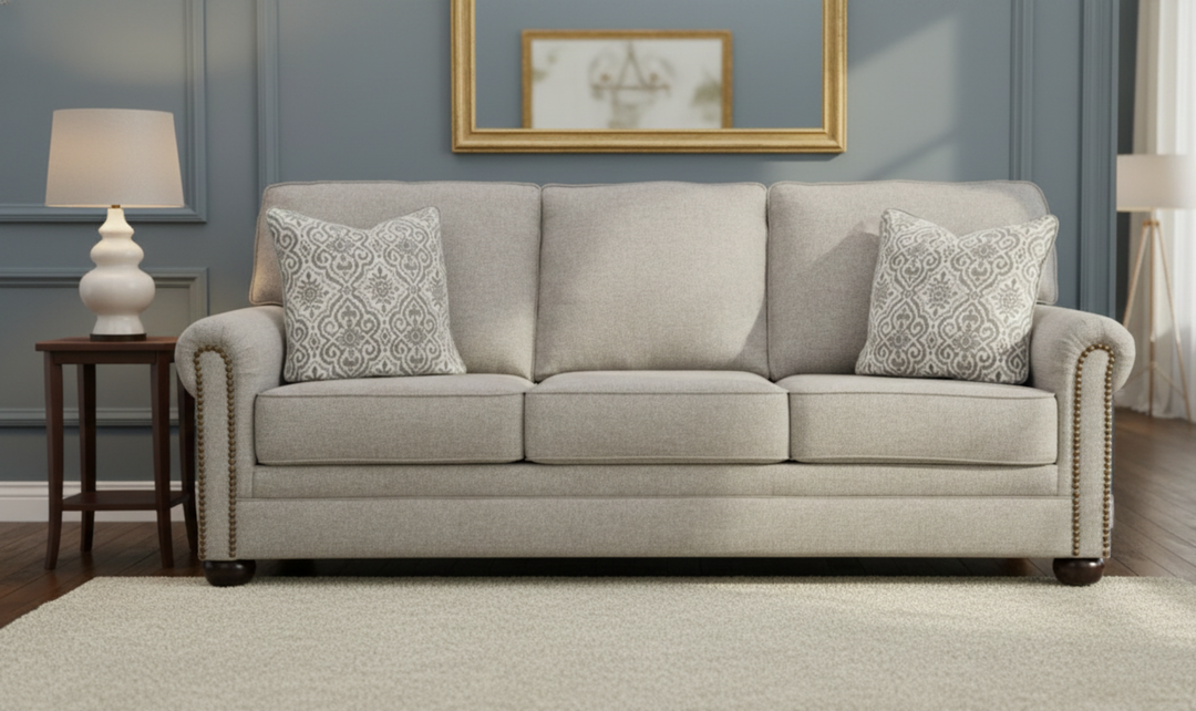 Modern Heritage Gaelon 3-Seater Sofa with Rolled Arms