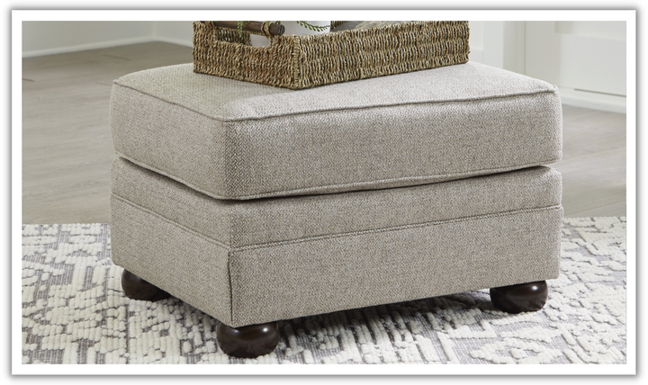 Modern Heritage Gaelon Dune Ottoman-Jennifer Furniture