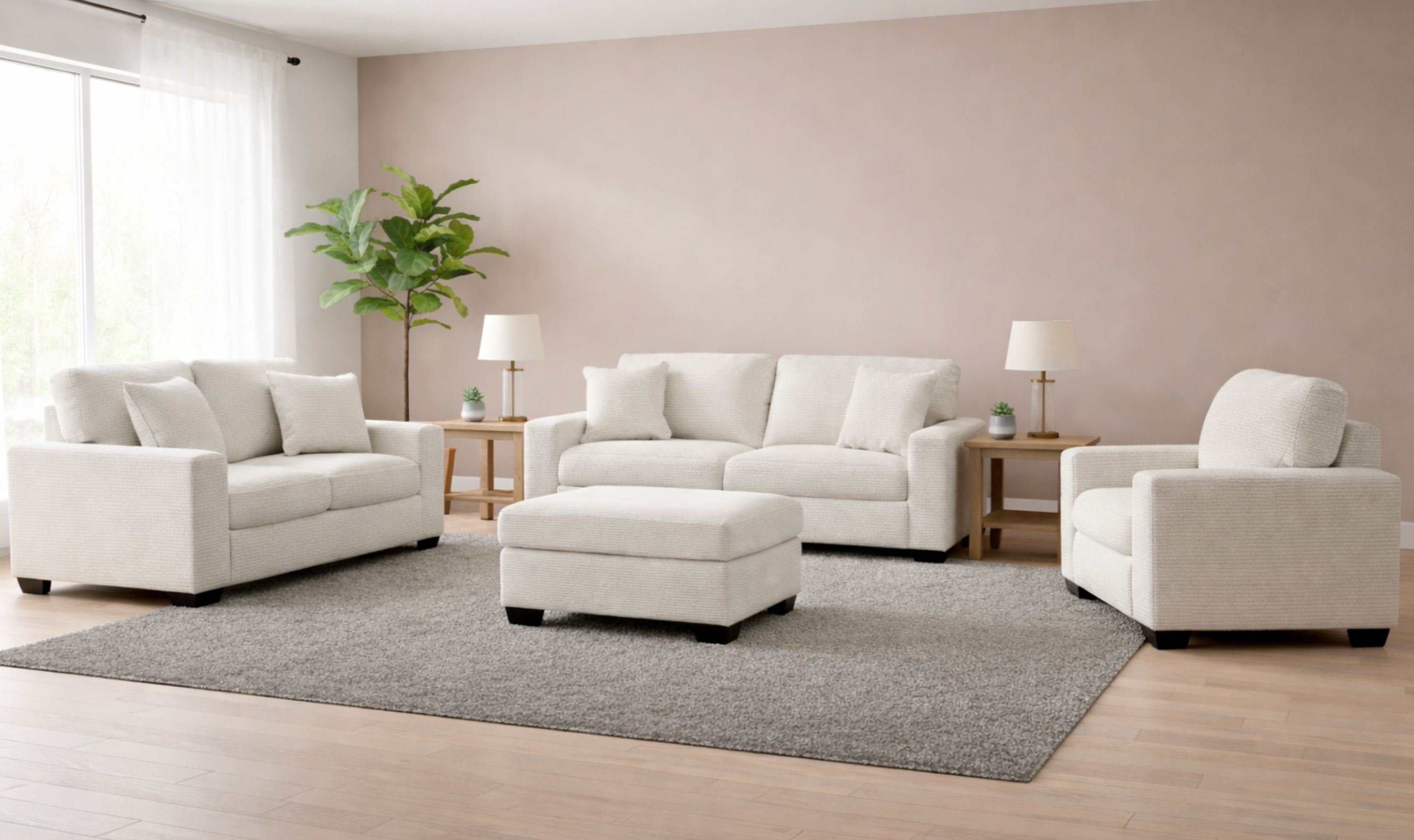 Modern Heritage Greenbriar Fabric Living Room Set