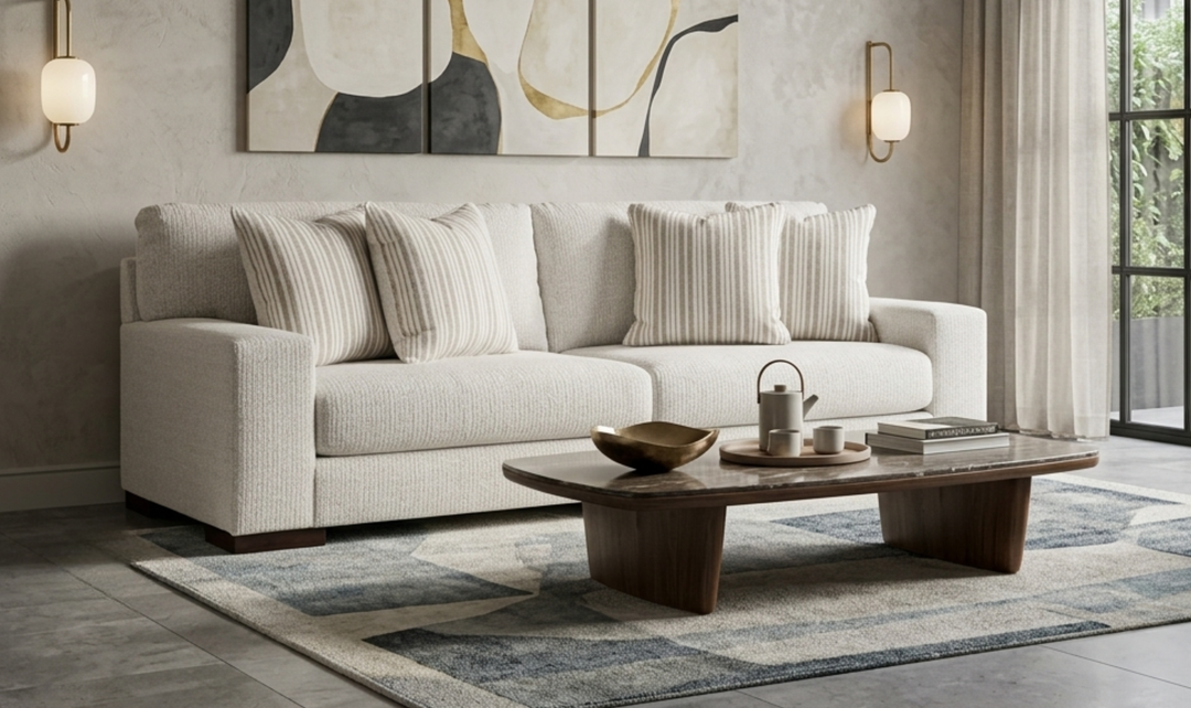 Modern Heritage Hartside Polyester Upholstered Sofa-Jennifer Furniture