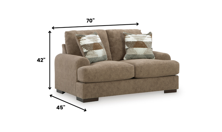 Modern Heritage Jayne Park Fabric Loveseat