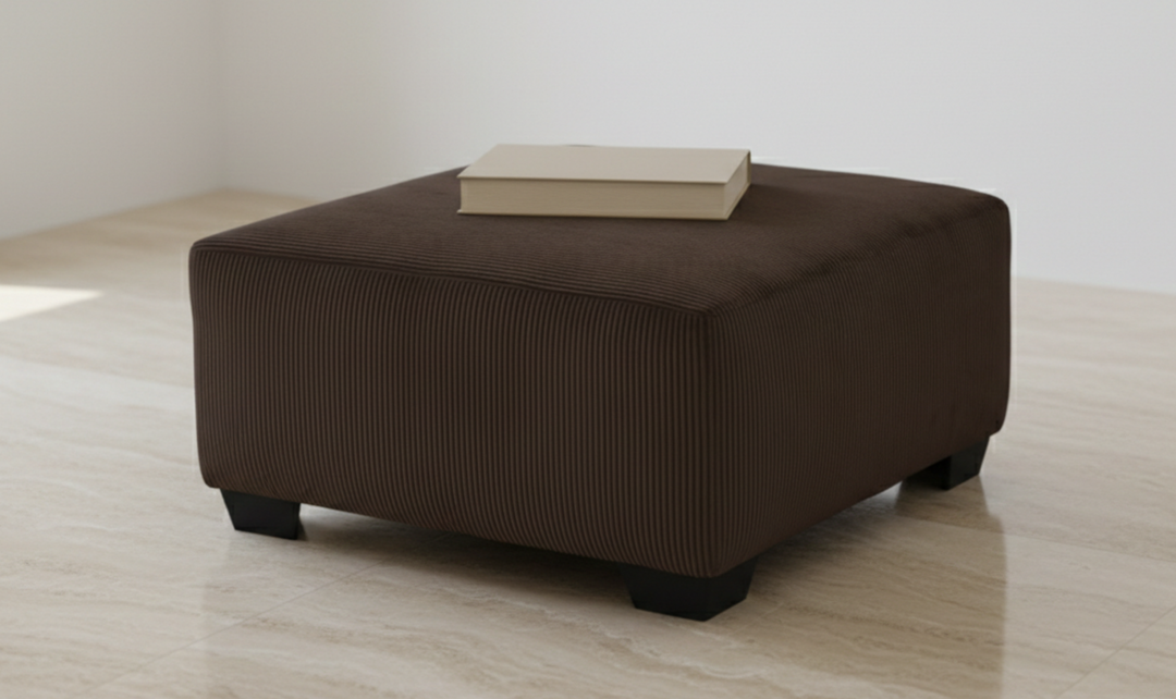 Modern Heritage Kimlee Oversized Polyester Accent Ottoman