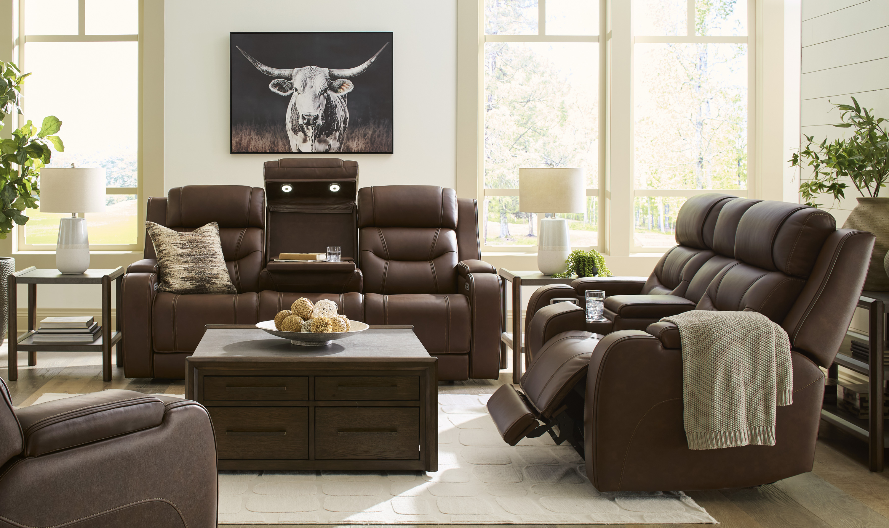 Modern Heritage Knightington Power Recliner Living Room Set