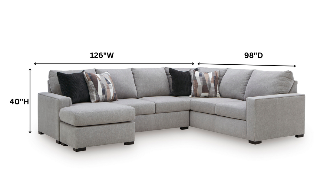 Modern Heritage Lakepoint 2-Piece Sectional with Chaise