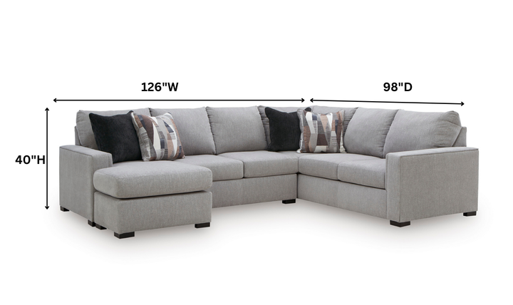 Modern Heritage Lakepoint 2-Piece Sectional with Chaise