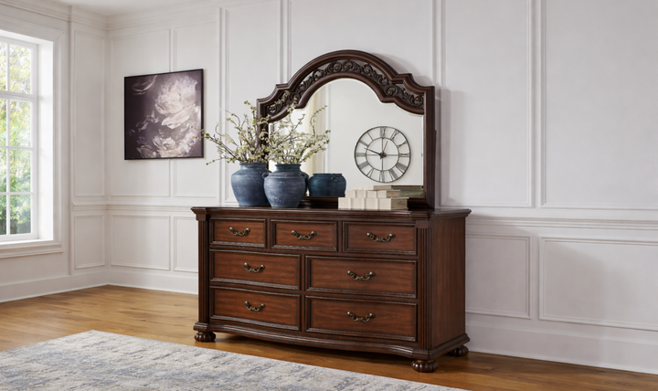 Modern Heritage Lavinton Dresser and Mirror-Jennifer Furniture