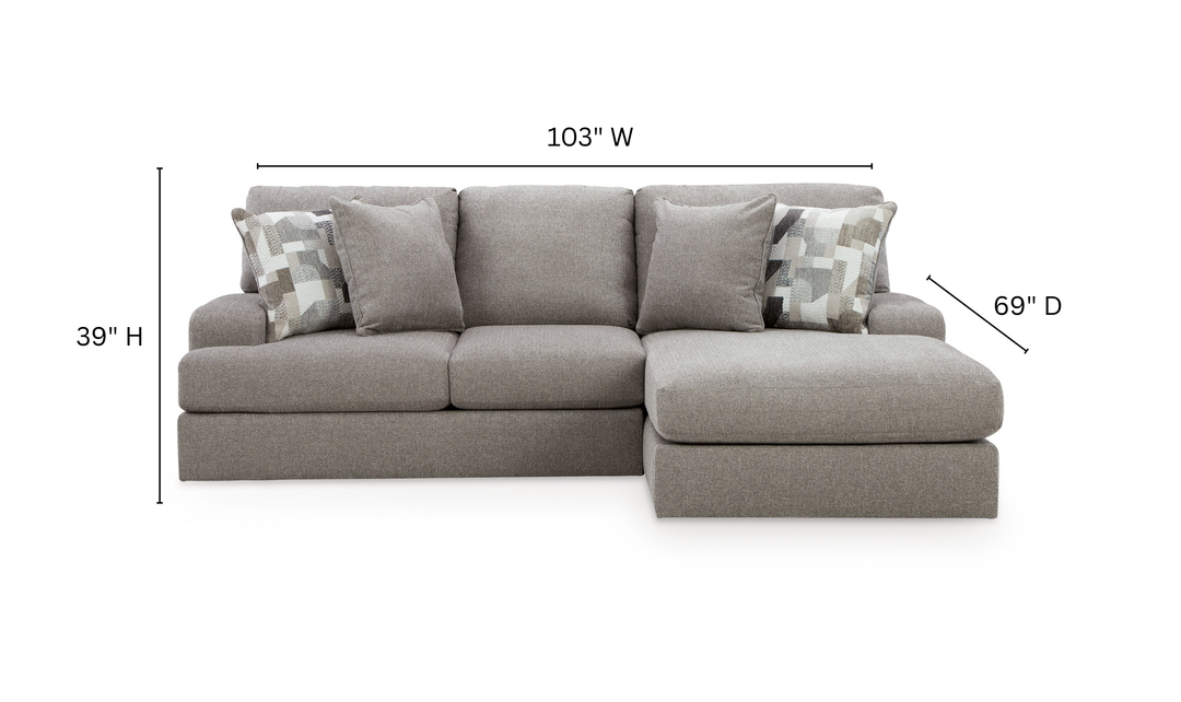 Modern Heritage Lindon 2-Piece Sectional Sofa with Chaise-Jenniferfurniture