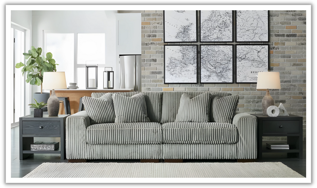 Modern Heritage Lindyn 2 Piece Fabric Sectional Sofa with Chaise