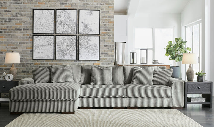 Modern Heritage Lindyn 3-Piece Fabric Sectional with Chaise (RAF/LAF)-Jennifer furniture